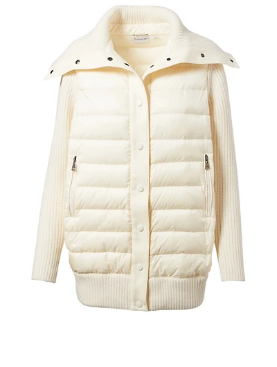 Down Wool Sweater Jacket