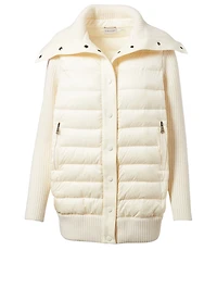 Down Wool Sweater Jacket