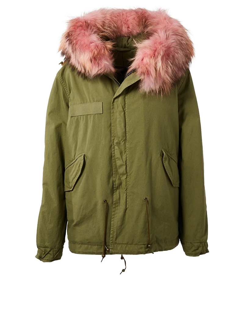 Mini Parka With Fur Hood
