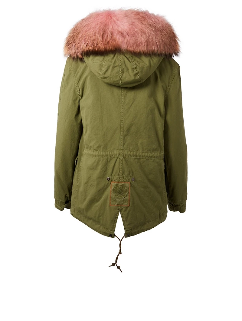 Mini Parka With Fur Hood