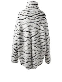Oversized Zebra Jacquard Sweater