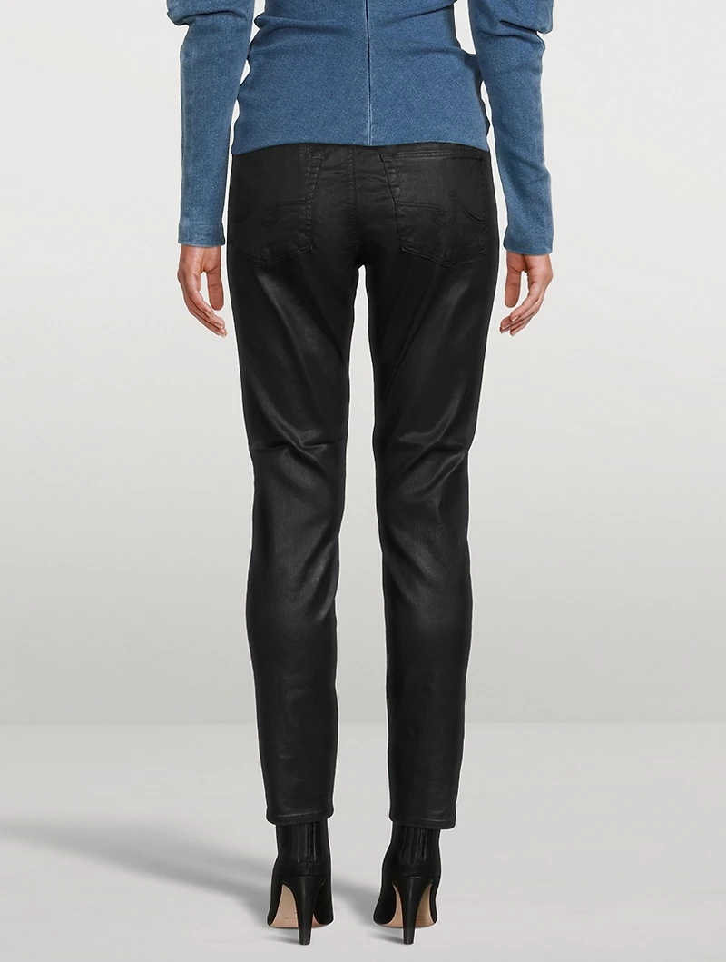 Farrah Coated Ankle Skinny Jeans