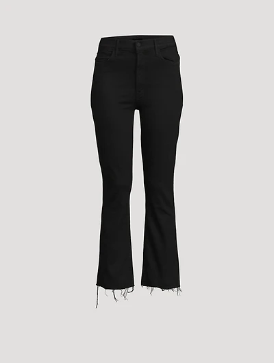 Hustler High-Rise Bootcut Jeans With Fray