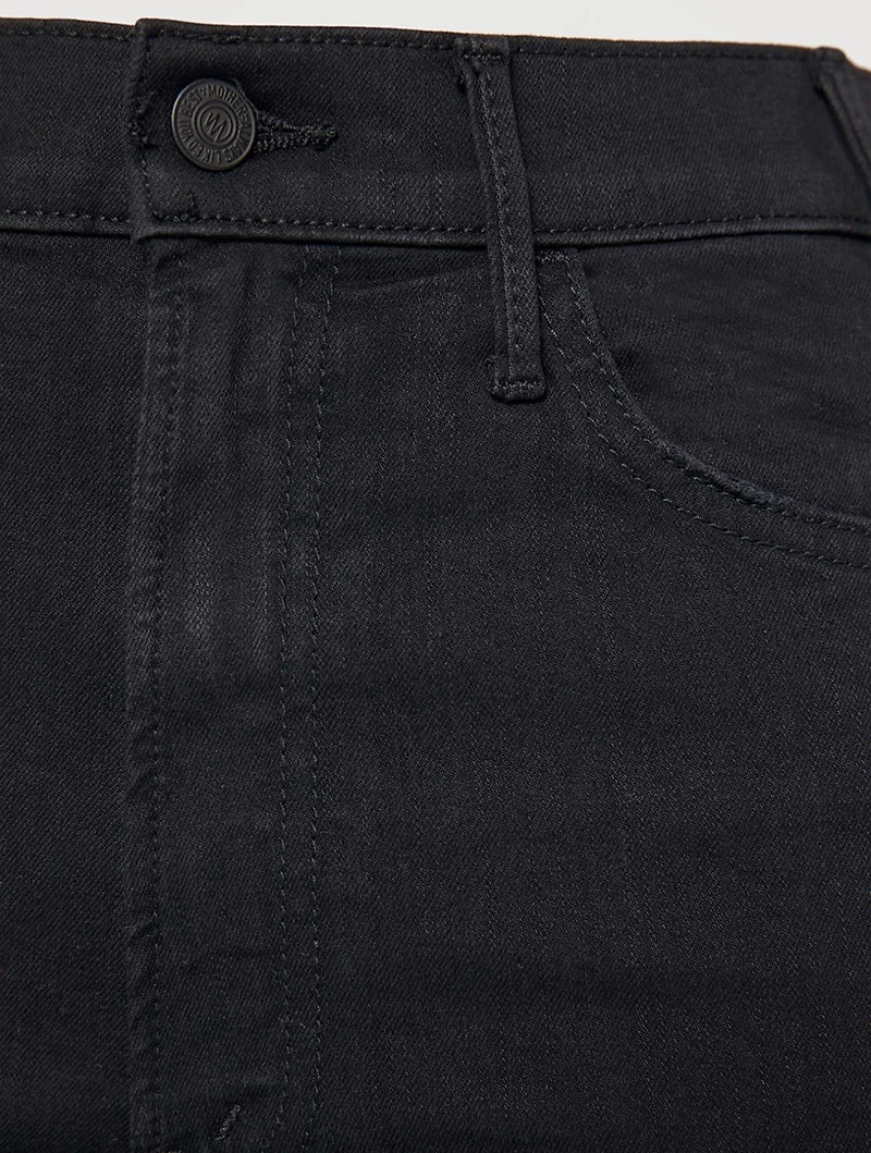 Hustler High-Rise Bootcut Jeans With Fray