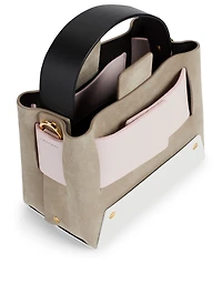Dinky Colourblock Leather Top Handle Bag