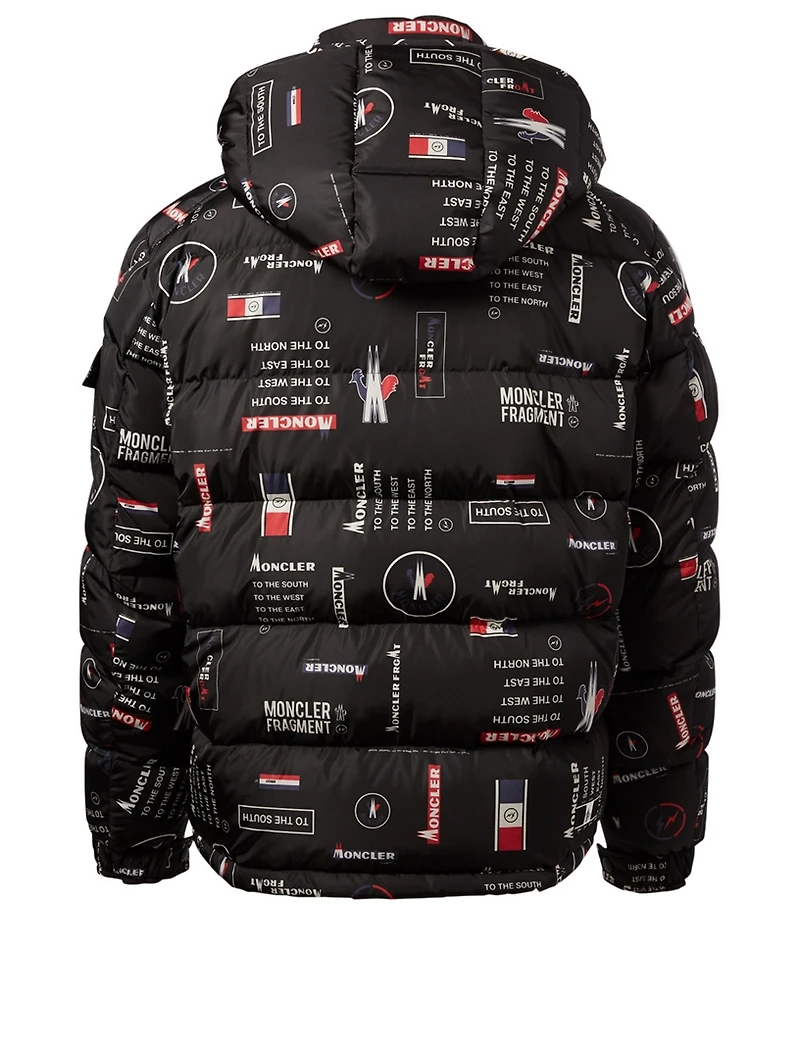7 Moncler x Fragment Jain Down Puffer Jacket Logo Print