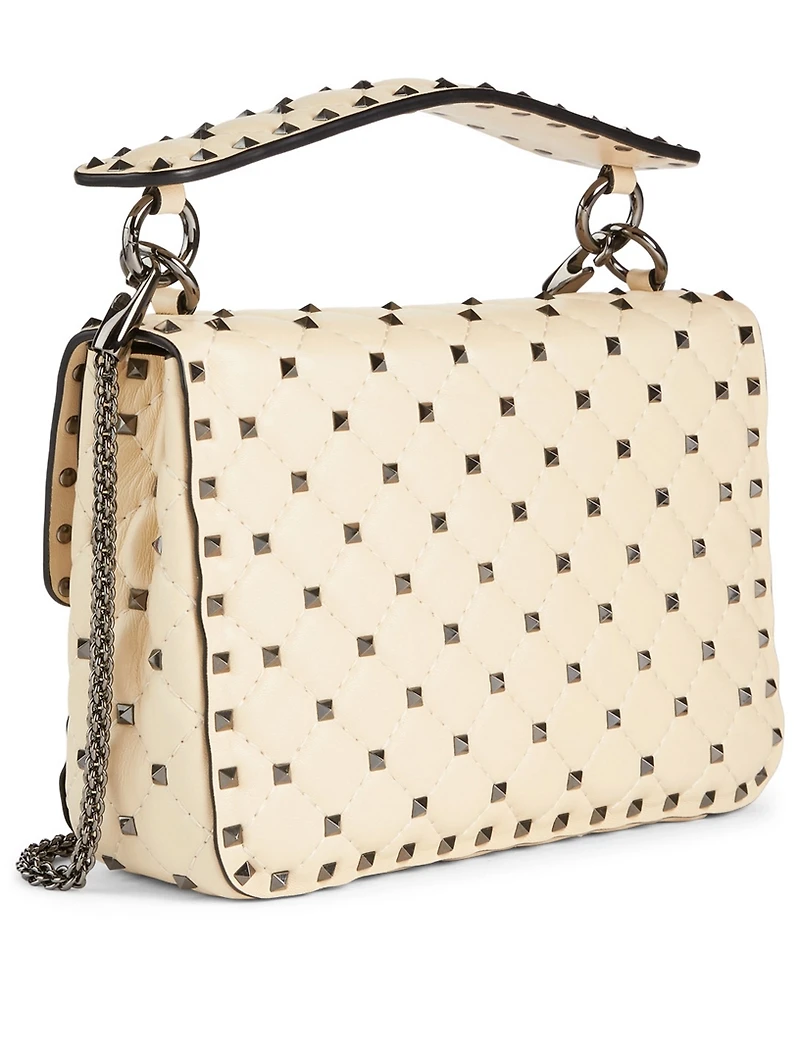 Medium Rockstud Spike Leather Bag