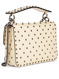 Medium Rockstud Spike Leather Bag