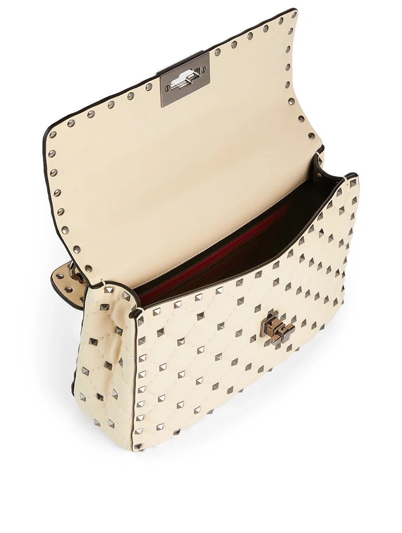 Medium Rockstud Spike Leather Bag