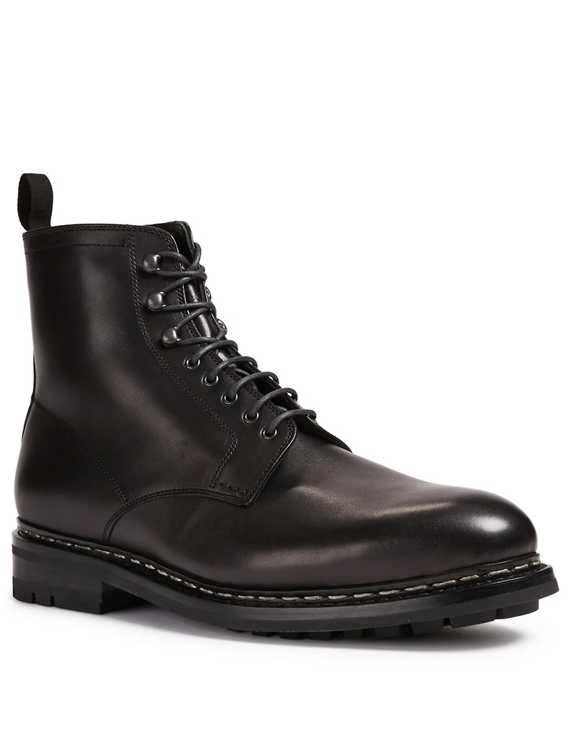 Hetre Odeon Leather Lace-Up Boots