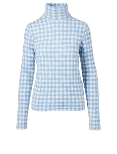 Turtleneck Sweater Gingham Check