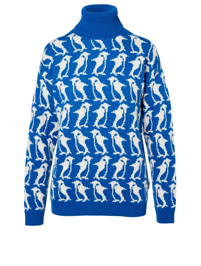 Penguin Wool Turtleneck Sweater