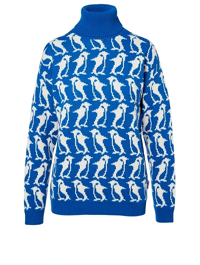 Penguin Wool Turtleneck Sweater