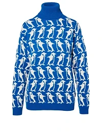 Penguin Wool Turtleneck Sweater