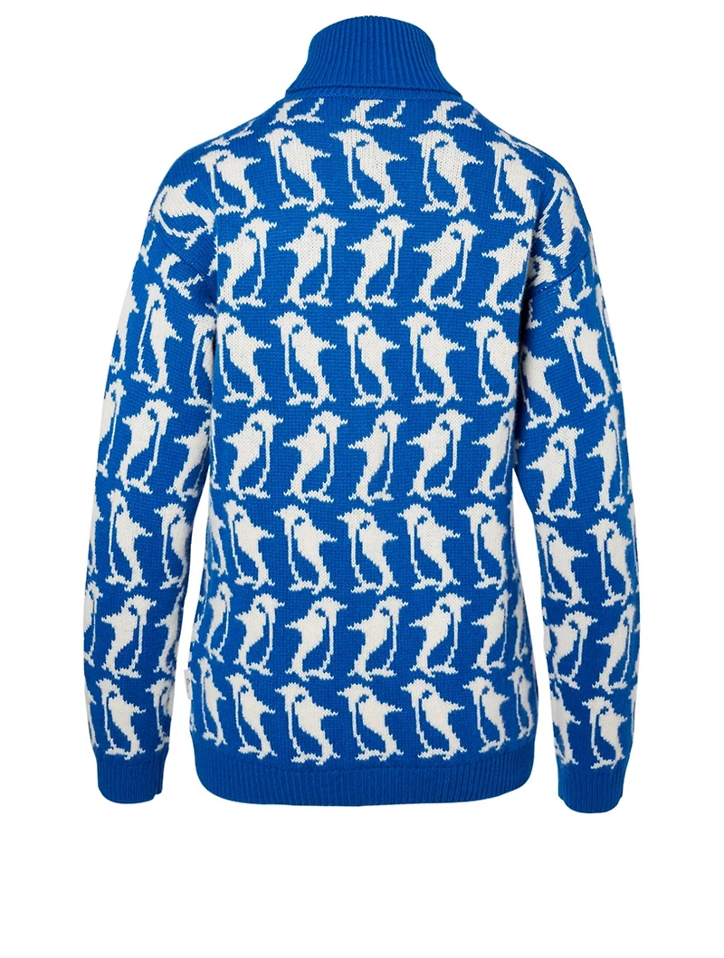 Penguin Wool Turtleneck Sweater