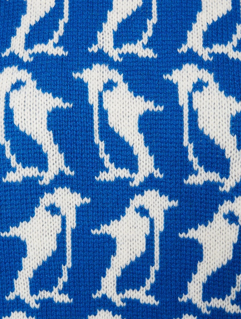 Penguin Wool Turtleneck Sweater