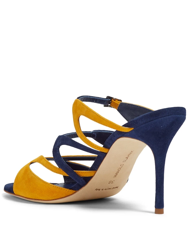Bassar Suede Strappy Sandals
