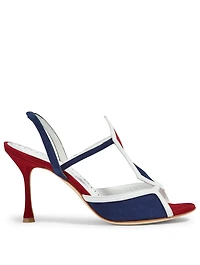 Suku Suede Harlequin Design Sandals