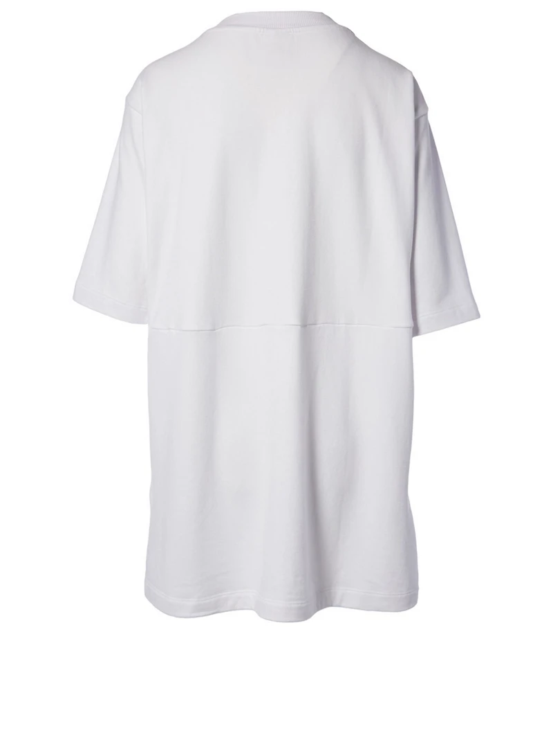 Boxy Cotton Sweatshirt Dress