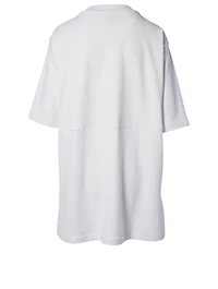 Boxy Cotton Sweatshirt Dress