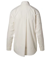 Buttoned Cold Shoulder Shirt