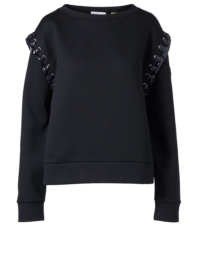 6 Moncler x Noir Lace-Up Sweater