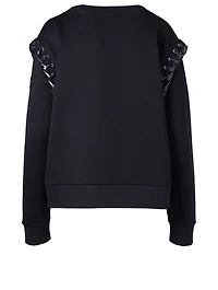 6 Moncler x Noir Lace-Up Sweater