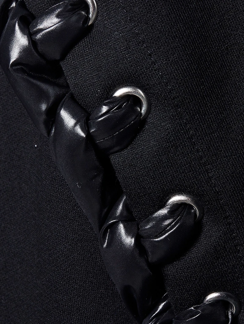 6 Moncler x Noir Lace-Up Sweater
