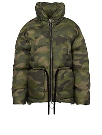 Mishko Down Puffer Jacket Camo Print