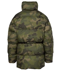 Mishko Down Puffer Jacket Camo Print