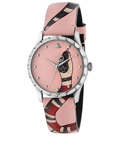 Le Marché Des Merveilles Leather Strap Watch