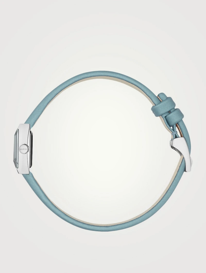 G-Frame Small Square Satin Strap Watch