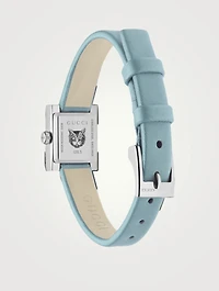 G-Frame Small Square Satin Strap Watch