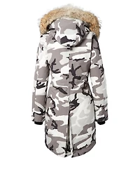 Rossclair Black Label Down Parka With Fur
