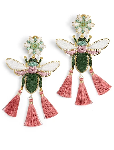 Volador Azul Gold-Plated Bronze Earrings