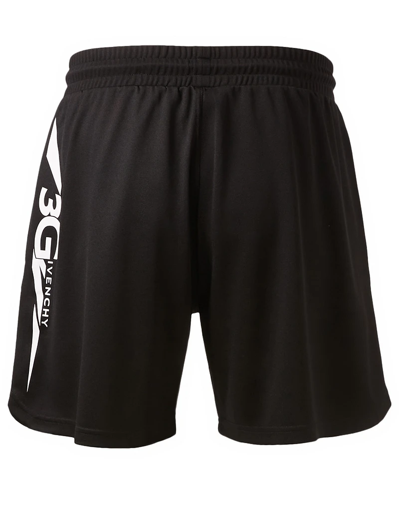 Drawstring Moto Shorts