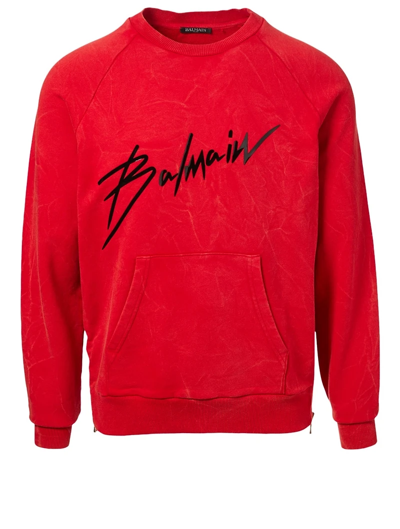 Crinkled Logo Sweatshirt
