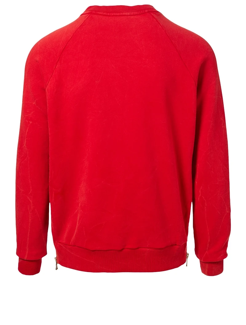 Crinkled Logo Sweatshirt