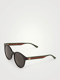 Round Sunglasses With Web