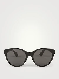 Cat Eye Sunglasses With Crystals