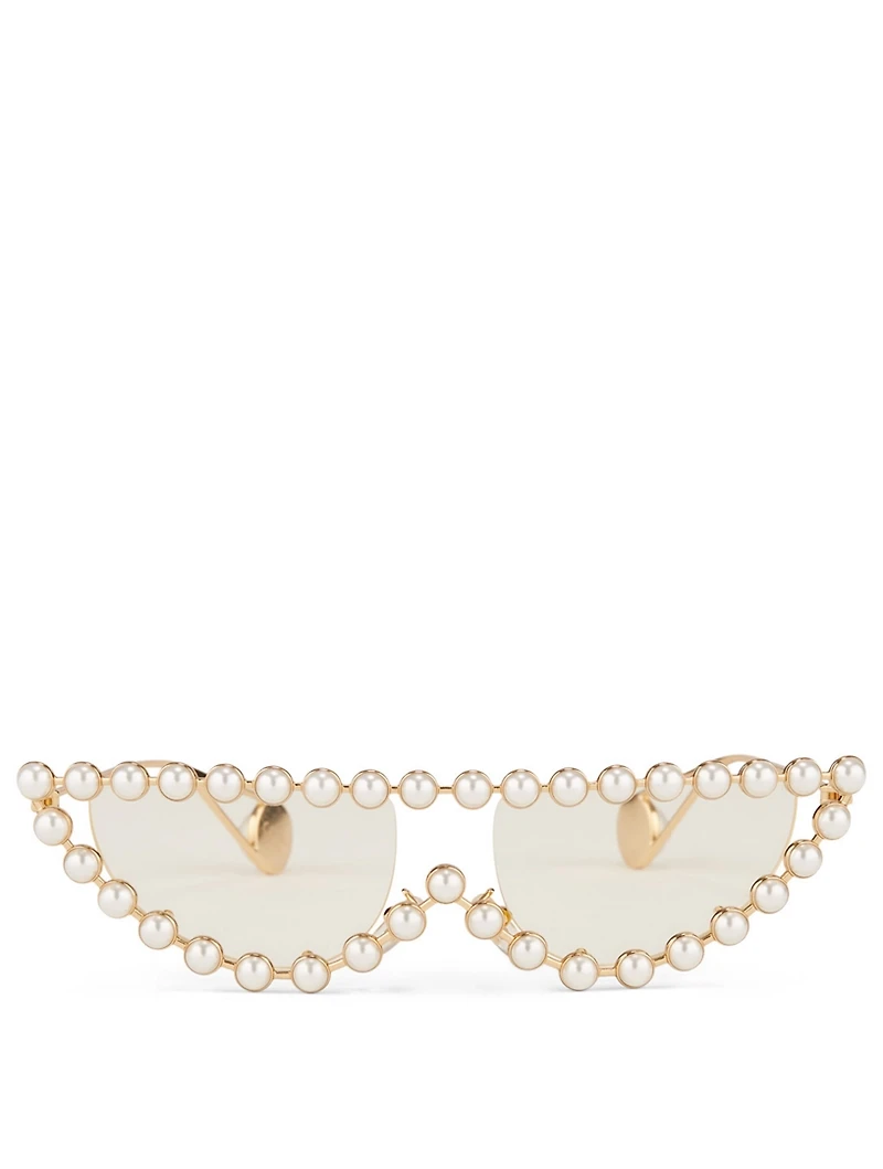Cat Eye Glasses With Pearls