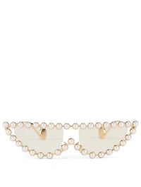 Cat Eye Glasses With Pearls
