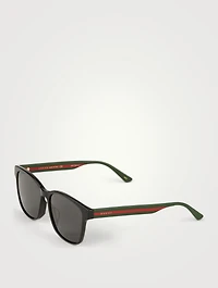 Square Sunglasses With Web