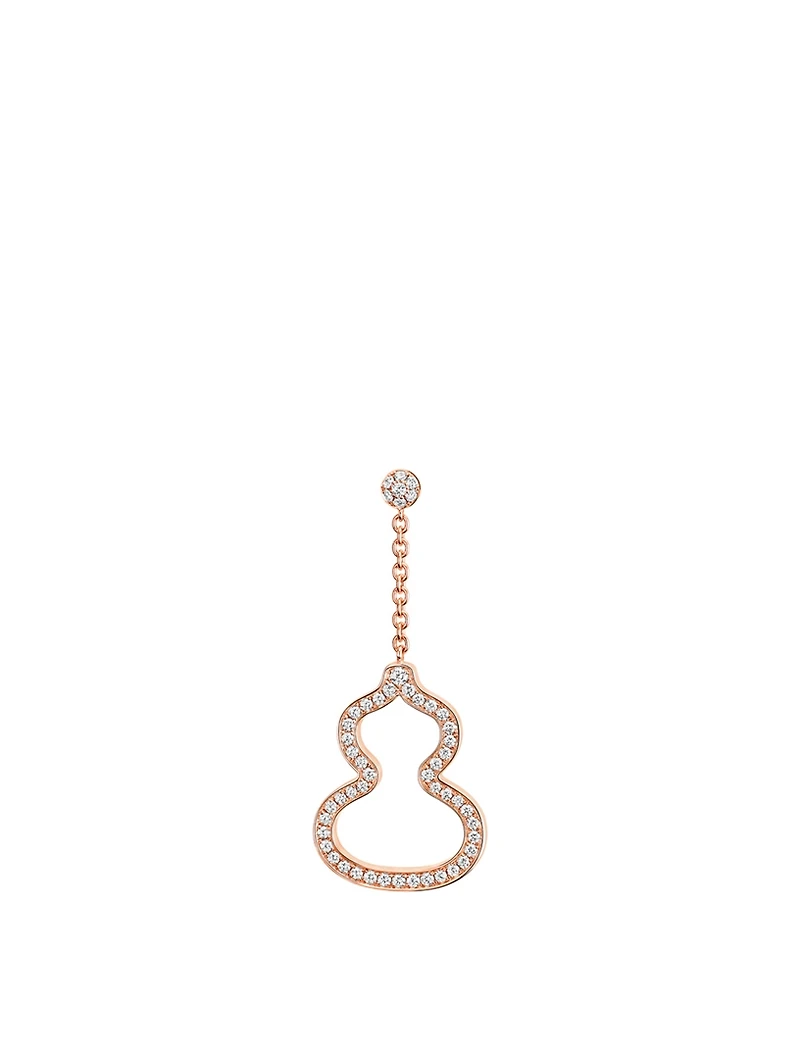 Wulu 18K Rose Gold Earring With Diamonds