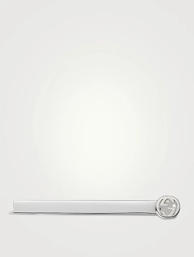 Interlocking G Sterling Silver Tie Bar