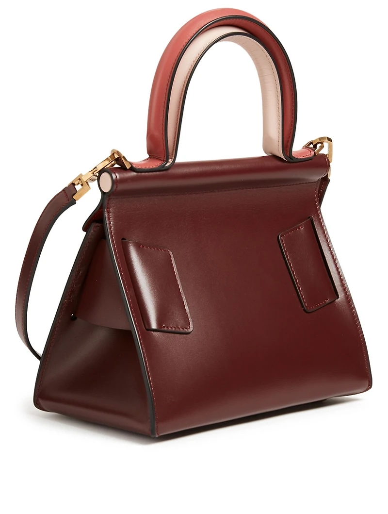Karl 24 Leather Double Top Handle Bag