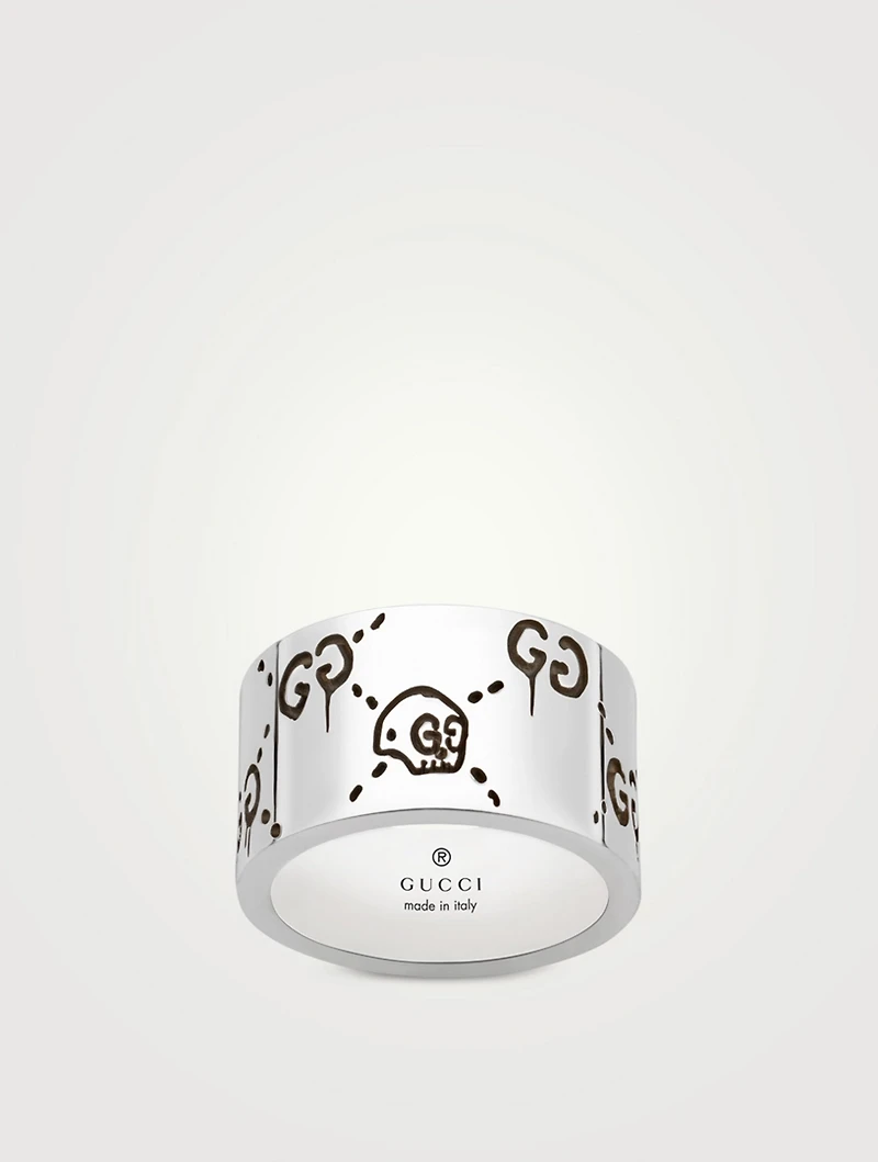 GucciGhost Sterling Silver Ring