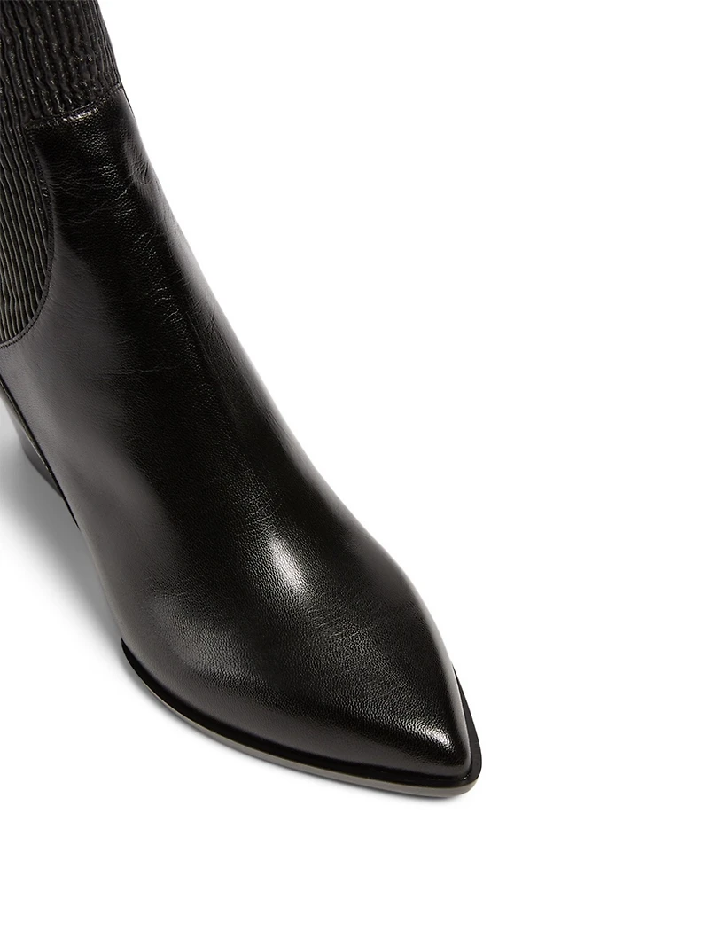 Rodeo Leather Heeled Ankle Boots