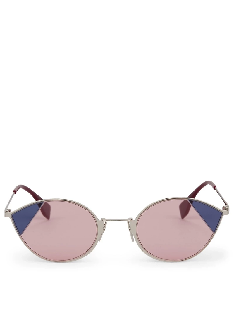 Cut-Eye Cat Eye Sunglasses