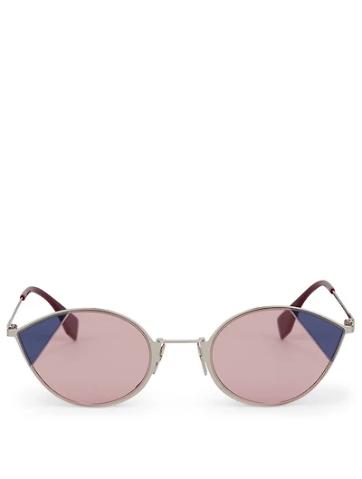 Cut-Eye Cat Eye Sunglasses